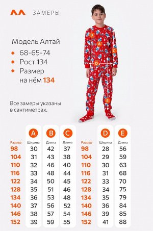 Детская новогодняя пижама Happyfox