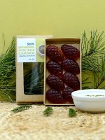 МАРМЕЛАД СОСНОВЫЙ БЕЗ САХАРА (110 гр): с ЯДРОМ КОНОПЛИ, (крафт, шишка)