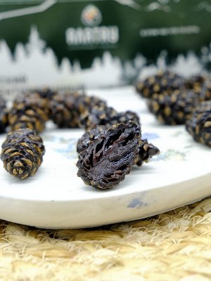 ЦУКАТЫ сосновые (150 гр): СОСНОВАЯ ШИШКА (крафт/стакан)