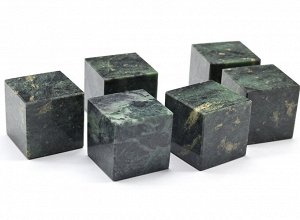 Камни для виски 6 кубиков из змеевика 20*20мм