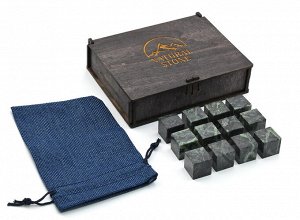 Кубики для охлаждения напитков из змеевика (12шт), 145*105*40мм