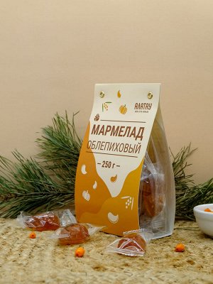 МАРМЕЛАД (250 гр): "ТЫКВА-ОБЛЕПИХА", (ф/п, шубер)