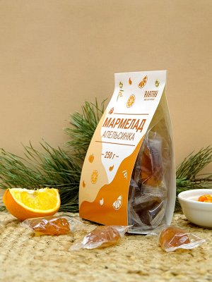 МАРМЕЛАД (250 гр): "АПЕЛЬСИНКА", (ф/п, шубер)