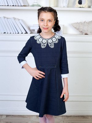 Школьное платье "Ксения",серый