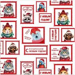 Упаковочная бумага &quot;С Новым годом!&quot; 100х70см