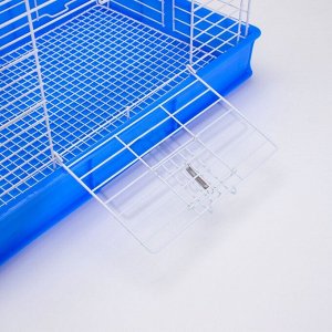 Клетка для кроликов RT-1, 62 х 42 х 39 см, синяя