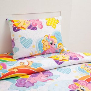 Постельное бельё "Этель" 1,5 сп., Радужные пони 143х215 см, 150х214 см, 50х70 см -1 шт., 100% хлопок