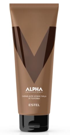 Эстель Скраб для кожи лица и головы ESTEL ALPHA PRO, 250 мл,Estel