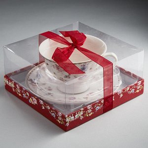 Набор чайный 2 предмета Ф2-035P/1 "Анжелика" в подарочной коробке