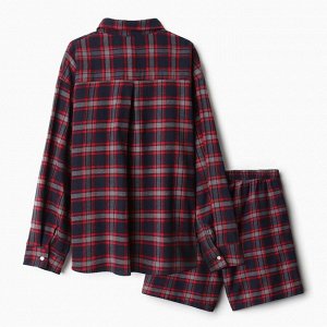 Пижама женская (рубашка и шорты) KAFTAN размер, синий