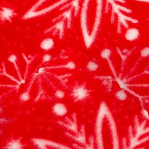 Плед новогодний Экономь и Я «Снежинки» 150*130см, пл.160 г/м2, 100% п/э