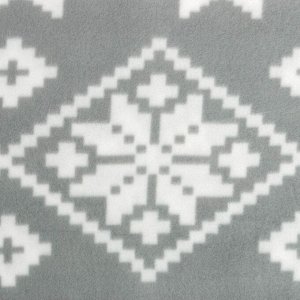 Плед новогодний Экономь и Я "Зимние узоры" 150*180см, пл.160 г/м2, 100% п/э