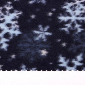 Плед новогодний Экономь и Я "Снегопад" 150*180см, пл.160 г/м2, 100% п/э