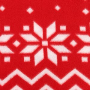 Плед новогодний Экономь и Я "Орнамент" 150*180см, пл.160 г/м2, 100% п/э
