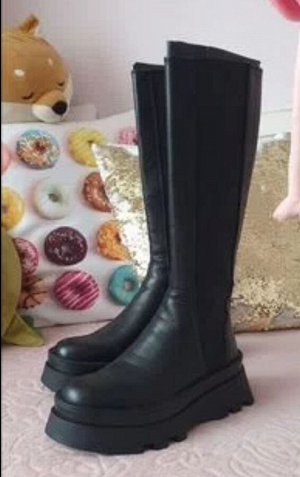 Сапоги Zara р.37, натуральная кожа
