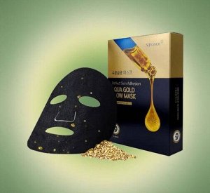 Увлажняющая антивозрастная тканевая маска с эффектом сияния kin Adhesion Aqua Gold Glow Mask [Anti-wrinkle]"
