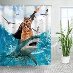 Шторка для душа 3D-принт 180х180 см