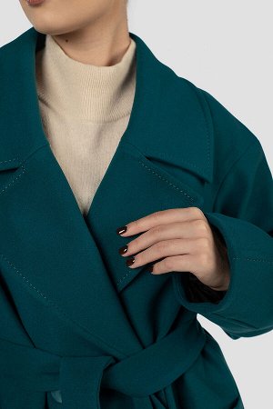 01-12073 Пальто женское демисезонное (пояс)