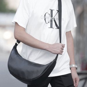 Fashion & Bags Сумка мужская, через плечо, натуральная кожа