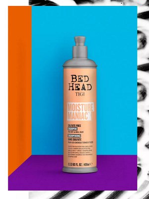 Tigi Шампунь для волос бессульфатный увлажняющий MOISTURE MANIAC 400 мл Тиги