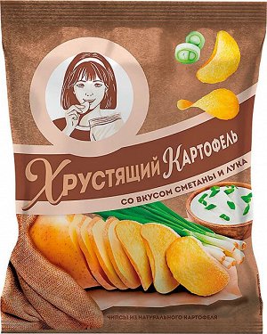 Чипсы Хруст.картофель в ломтиках 160г/9 Смет.-лук