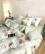 Постельное белье из поплина 2 спальный с европростыней