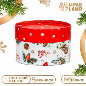 Коробка «Снегирь на веточке» завальцованная без окна 13?8.5 см
