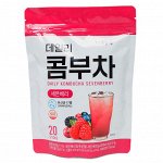 DANONGWON DAILY KOMBUCHA SEVENBERRY (5gr * 20ea), Чайный гриб в готовых пакетиках со вкусом ягод (5гр * 20шт)