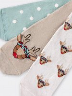 НОСКИ ЖЕНСКИЕ НОВОГОДНИЕ (3 пары)
