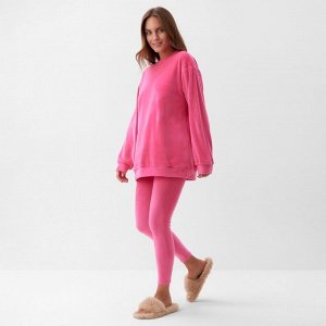 Костюм женский (свитшот, леггинсы) KAFTAN Plushy, фуксия