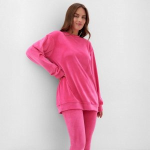 Костюм женский (свитшот, леггинсы) KAFTAN Plushy, фуксия