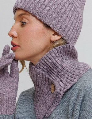 Воротник Вязаный женский снуд-воротник Джори от бренда Сиберика занимает особое место среди осенних и зимних аксессуаров. Мягкий и теплый шарф выполнен из шерстяной пряжи крупной вязкой в рубчик. Коро