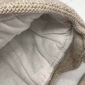 Шапка детская с натуральным бубоном