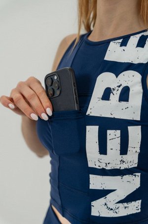 Топ NEBBIA Tank top SNATCHED (Синий)(627)