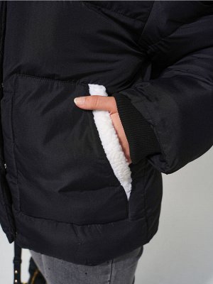 Куртка Цвет: черный
Вид застежки: Молния
Длина рукава: Длинные
Материал подкладки: 100% полиэстер 270T таффета
Покрой: Прямой
Сезон: зима
Состав: 100% полиэстер
Утеплитель: Полочка, спинка и рукава- и