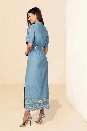 Платье Платье МиА-Мода 1045-1 
Состав ткани: Хлопок-100%; 
Рост: 164 см.

Основными особенностями стиля сафари признаны его простота и удобство.Длинное платье сафари, достаточно оригинальное решение.