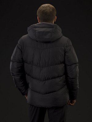 Куртка зимняя мужская WHS Ron (черный клетка ) Черный