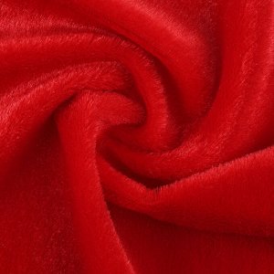 Ткань для рукоделия, мех искусственный, набор 2 вида, лоскут 40х40 см, красный, жёлтый