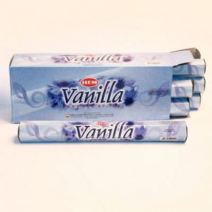 Благовония HEM, шестигранники, Vanilla (Ваниль)