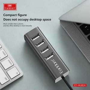 USB HUB Earldom переходник сплиттер на 4 USB 2.0, кабель 39см