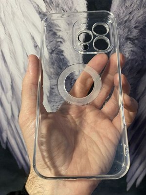 Силиконовый прозрачный чехол на телефон Iphone 13 и 14 и 15 Series