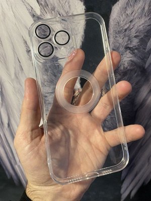 Силиконовый прозрачный чехол на телефон Iphone 13 и 14 и 15 Series
