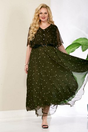 Платье Anastasia 887.1 оливковый