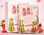 Маска для лица тканевая с экстрактом граната BIOAQUA Natural Extract Pomegranate Nourish Mask, 30гр