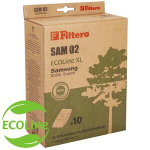 Filtero SAM 02 (10+фильтр) ECOLine XL, бумажные пылесборники