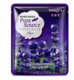 Маска для лица тканевая с экстрактом лаванды IMAGES Pure Source Aspic, 40гр