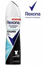 REXONA Дезодорант женский спрей НЕВИДИМАЯ Прозрачный Кристалл 150 мл