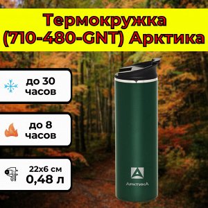 Термокружка (710-480-GNT) Арктика [22х6 см, 0.48 л, 196 гр, нерж. сталь]