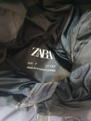 Пуховик Zara р.122