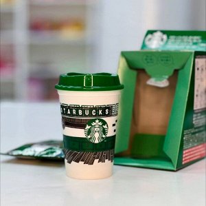 Starbucks Cup Pike Place Roast 50g - Подарочный набор Старбакс. Стакан и кофе оригами